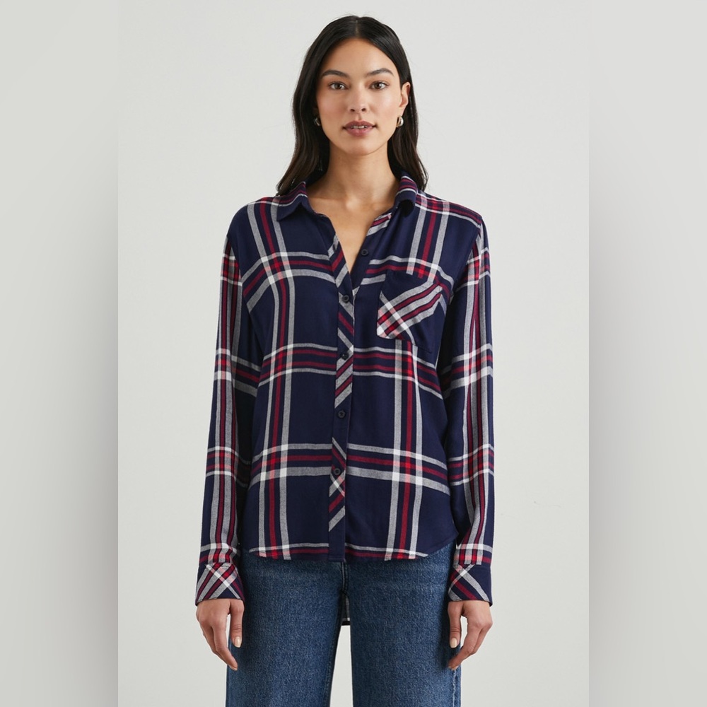 Rails Hunter Shirt Patriot Navy Red